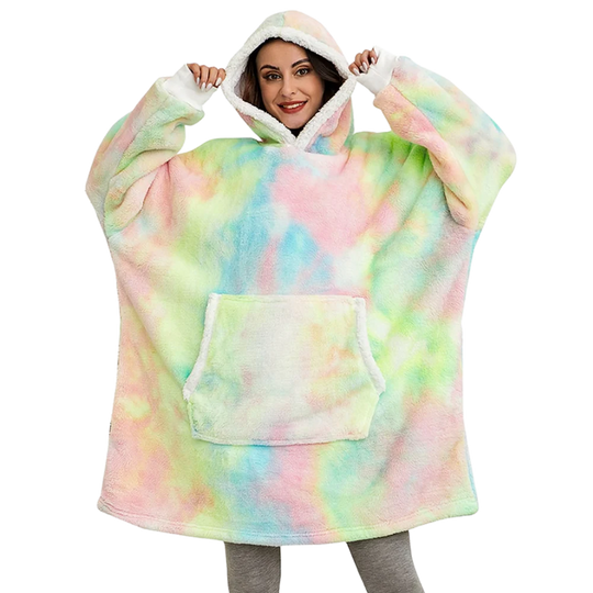 CozyHome - Oversized Fleece Hoodie Blanket