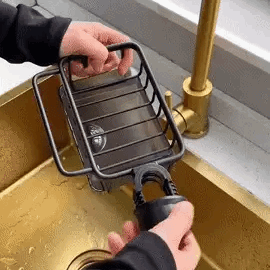 KitchenFlow - Aluminium Diskbänksorganisatör för Effektiv Förvaring