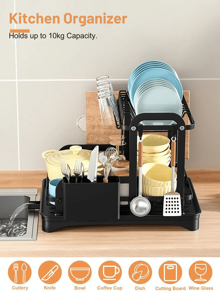 Kökslure | Skåltorkningsställ – Effektiv 360-graders Dränering