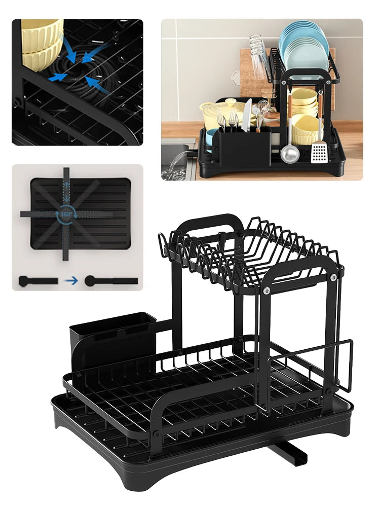 Kökslure | Skåltorkningsställ – Effektiv 360-graders Dränering