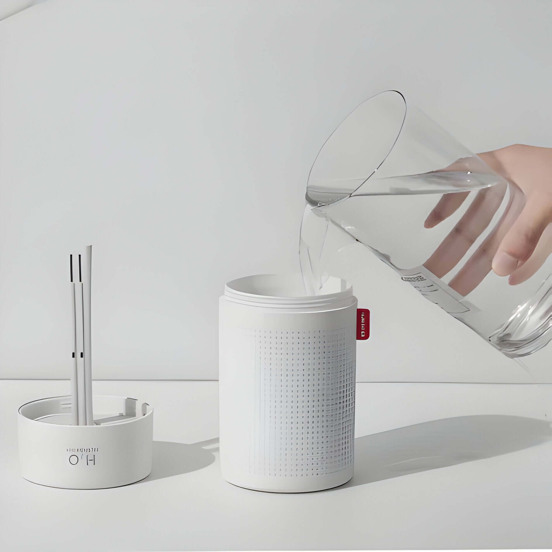 LuftEase - Trådlös Luftfuktare med 750 ml Kapacitet för Sovrum