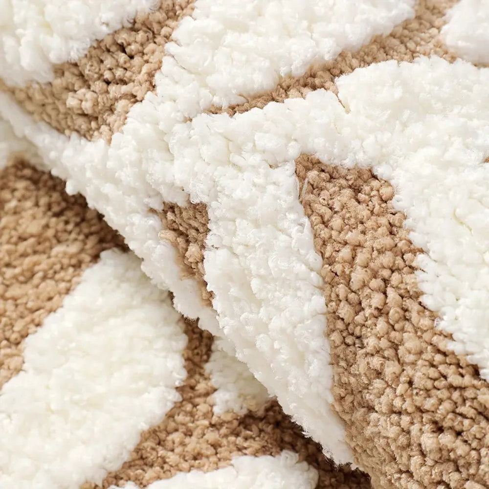 Ecomat- Mjuk Bladmönstrad Badmatta