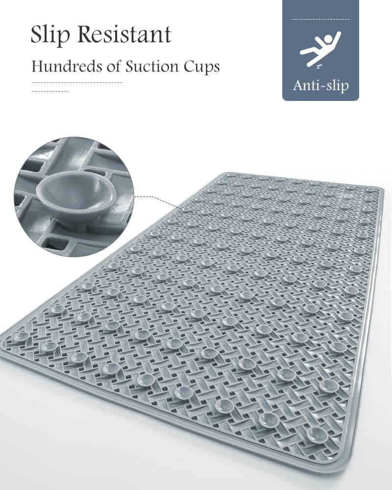 Aqualith - Halkfri Badkarmatta med Stark Sugkoppar