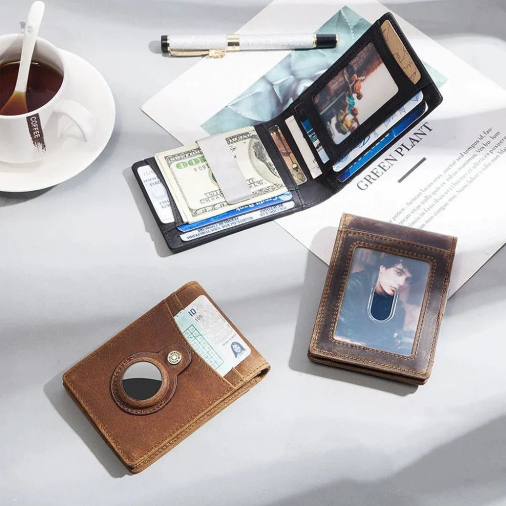 SleekWallet - Slim Läderplånbok