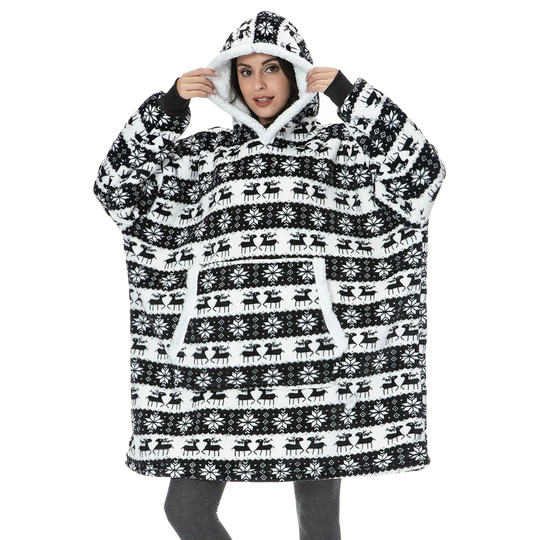 CozyHome - Oversized Fleece Hoodie Blanket