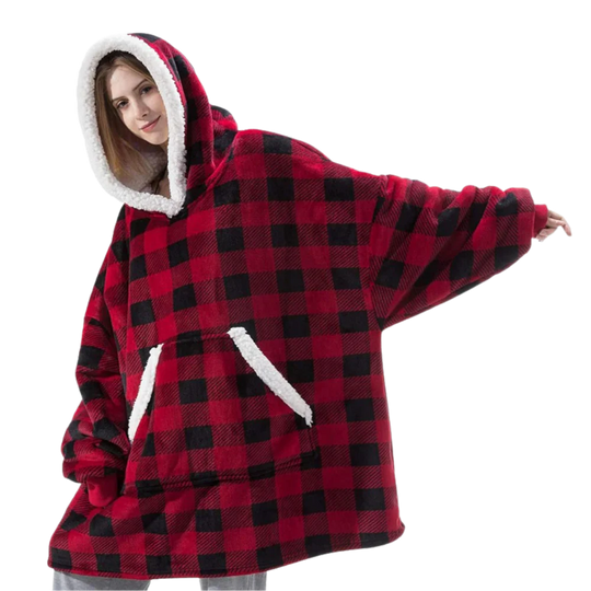 CozyHome - Oversized Fleece Hoodie Blanket