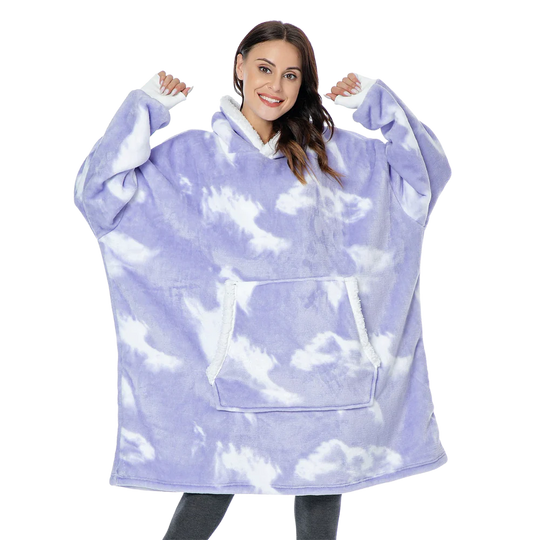 CozyHome - Oversized Fleece Hoodie Blanket