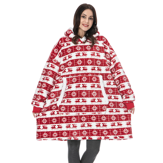 CozyHome - Oversized Fleece Hoodie Blanket