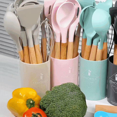 Enchara | 12-delad Silikonredskapsuppsättning