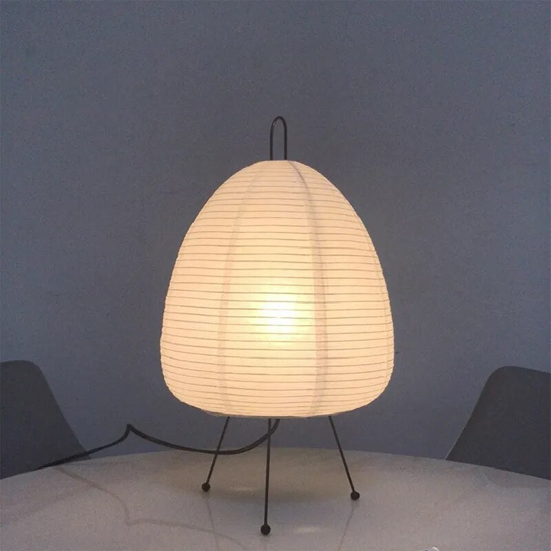 Luminara | Bordslampa – Elegant Japansk Design i Rispapper för Avkopplande Atmosfär 7