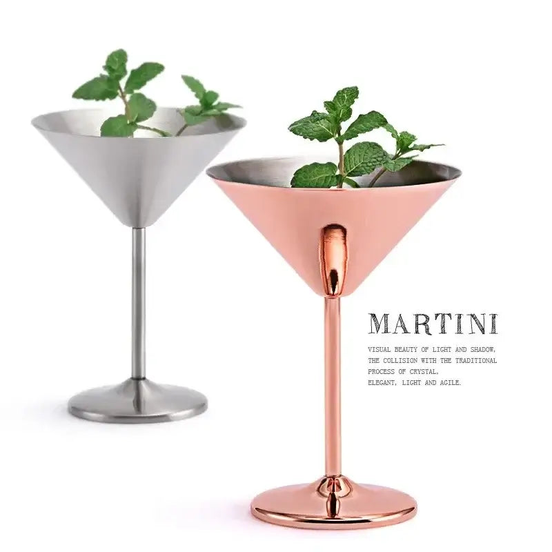 Martiluxe | Isolerade Martini-glas – Hållbara i Rostfritt Stål